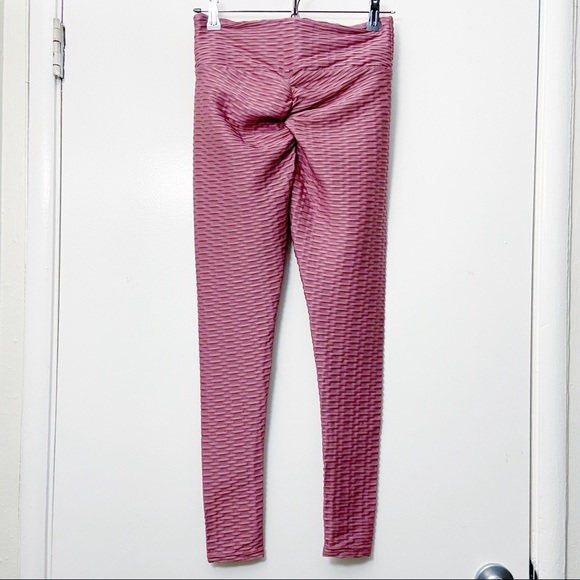 TikTok Butt Leggings Mauve Pink Small - Picture 3 of 7